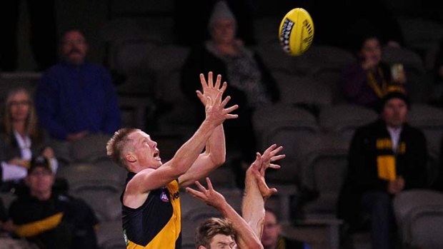 Hanger: Jack Riewoldt's marking was on, but his goalkicking wasn't.