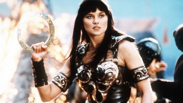 New Zealand actress Lucy Lawless in <i>Xena: Warrior Princess</i> in 1998.