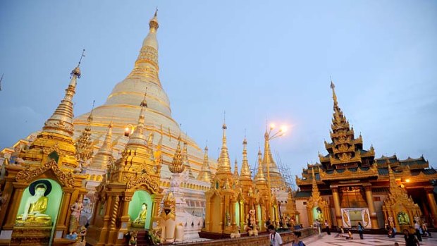 The Shwedagon Pagoda in Yangon. Burma's has become Asia next big tourist destination.