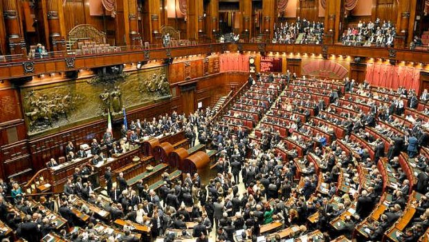 The Italian parliament.