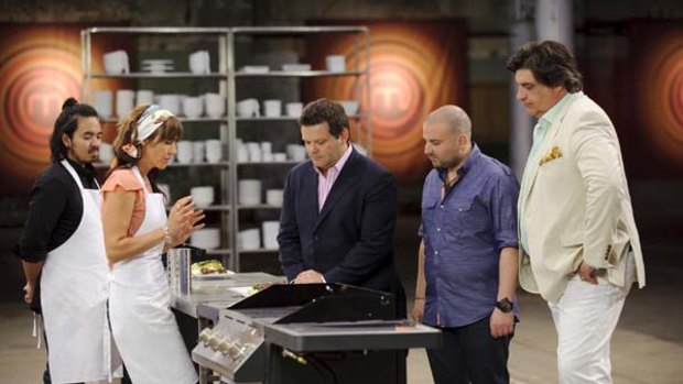 Hot in the kitchen ... the judges grill contestants in MasterChef.