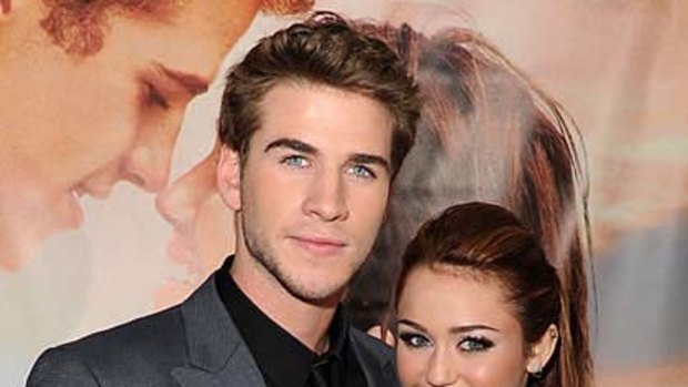 Liam Hemsworth and Miley Cyrus.