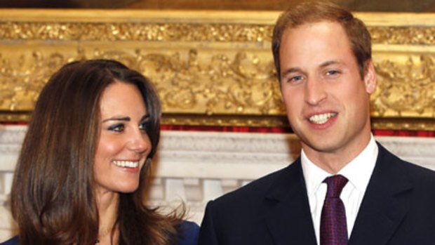 Getting hitched ... Prince William and Kate Middleton.
