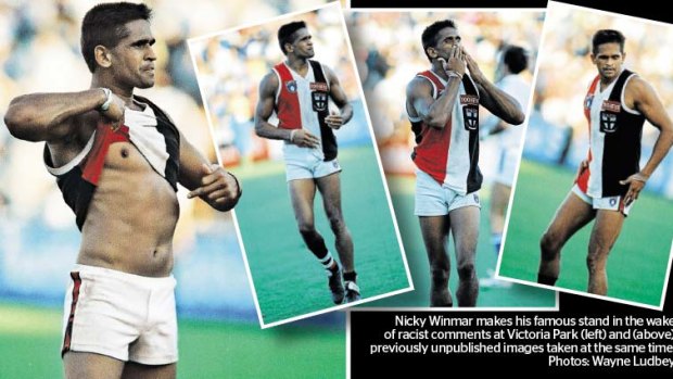 Nicky Winmar's famous protest.