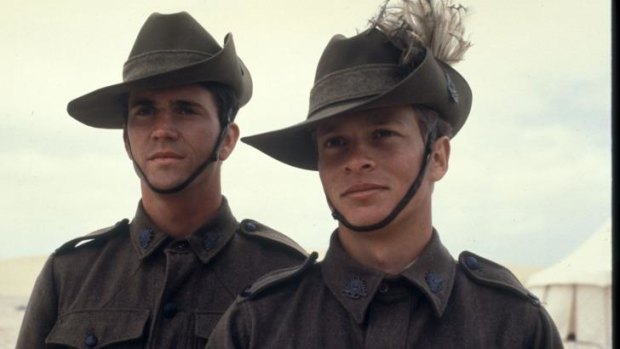 Mel Gibson (left) and Mark Lee in Peter Weir's classic film Gallipoli (1981). New Zealand director Peter Jackson is looking to make a companion film from the New Zealand perspective.