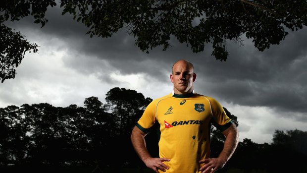 Leading from the front: Wallabies captain Stephen Moore.
