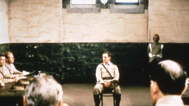 Classic &#8230; a courtroom scene from the Boer War epic Breaker Morant.