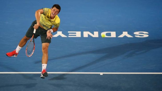 Ace up his sleeve: Bernard Tomic is on track for his second straight Sydney final.