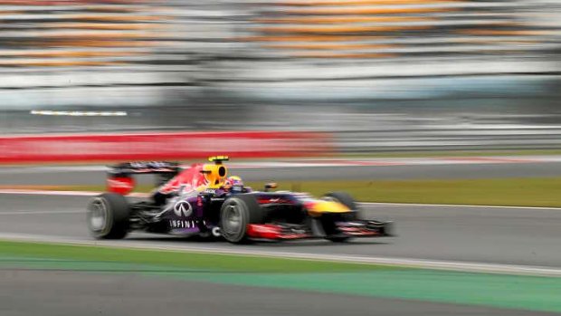 Mark Webber was on track for a podium finish.