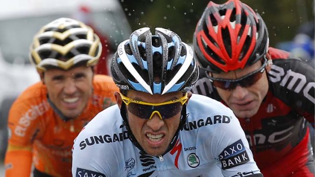 Contador: An unlikley ally for Cadel Evans.