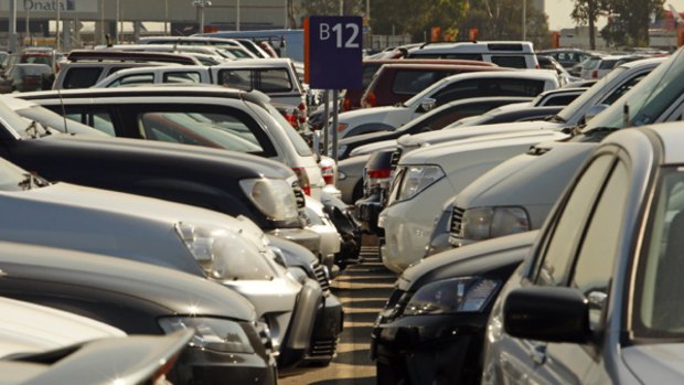 Bumper to bumper ... airport parking prices under scrutiny.