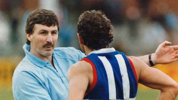 Mick Malthouse during his time at Footscray in 1989.