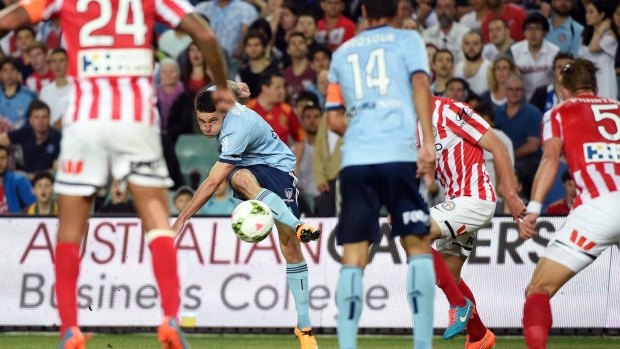 One to watch: Corey Gameiro scored a stunning goal against Melbourne City in last weekend's opener.