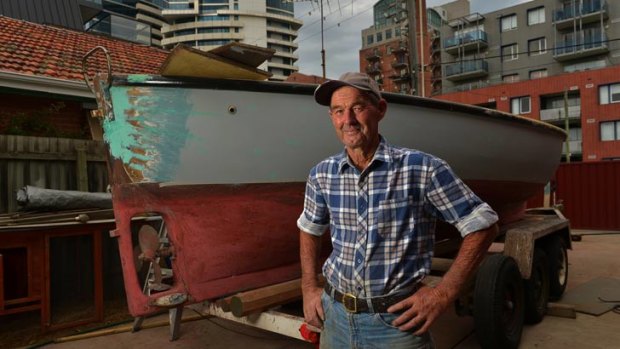 Aristocracy: Doug Beazley is the last in a long line of Port Melbourne fishermen.