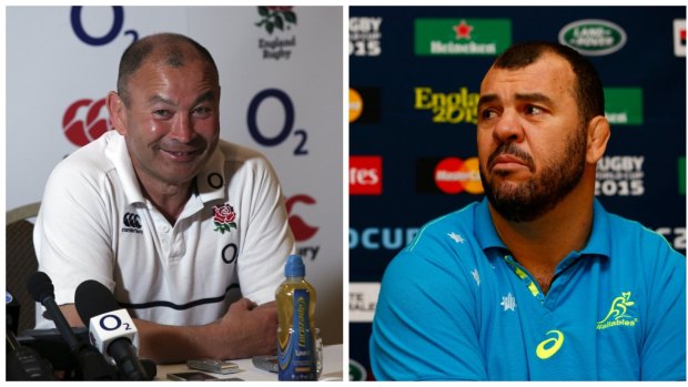 Tale of two coaches: The mentor Eddie Jones and the boss Michael Cheika.
