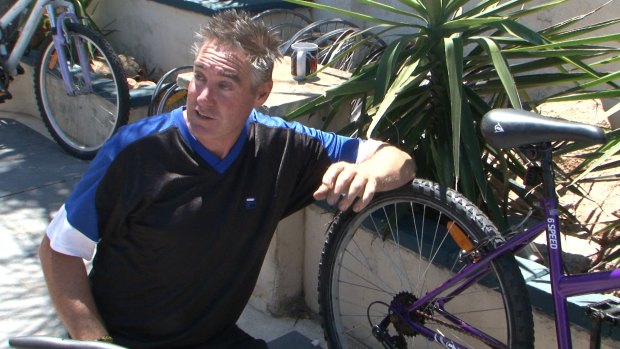Jeremy Devereux repairs about 10 bikes a week before giving them away to strangers. 
