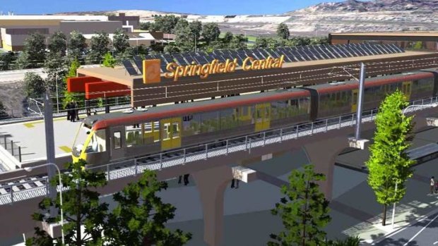 An artists' impression of the new Springfield Central station.