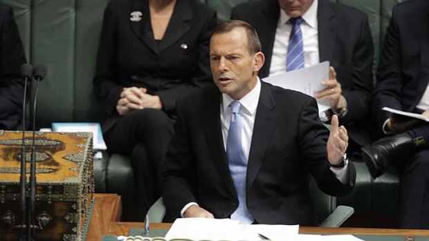 "We accept the science that says something is happening to our planet" ... Opposition Leader Tony Abbott on climate change during question time.