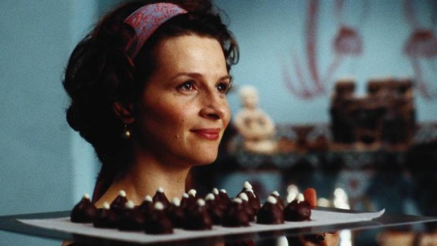 Life-changing confections: Juliette Binoche stars in <i>Chocolat</i> - the story of a woman and her young daughter who open up a chocolate shop in a small,  French town.