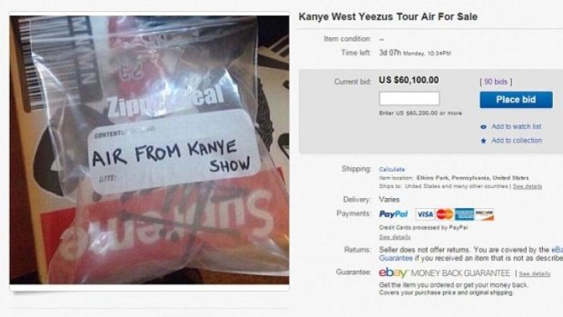 Have $60,000? Kanye West air is hot property on eBay.