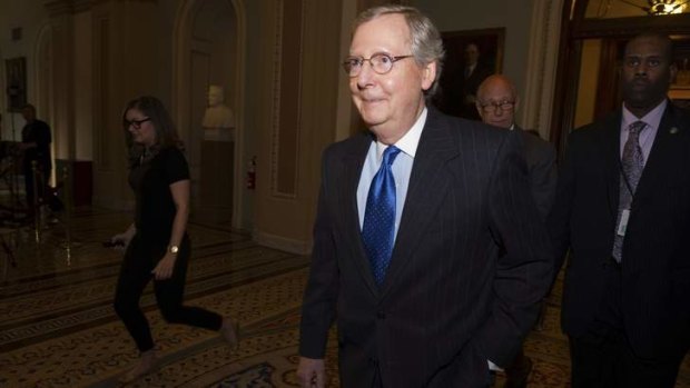 US Senate Minority Leader Mitch McConnell ... admits there is a long way to go.