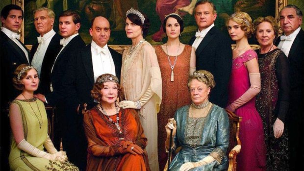 No finish date set yet ... <i>Downton Abbey</i>'s season four cast.