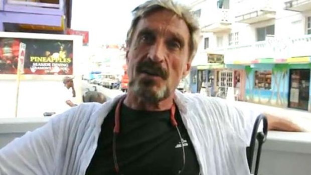 Reportedly wanted for murder ... John McAfee.