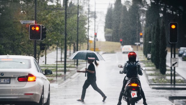 Canberra is forecast to cop a soaking on Monday.