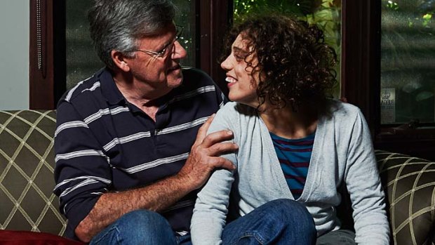Family ties: Bruce Langoulant and his daughter, Ashleigh. There was no meningitis vaccine for Ashleigh when she was a baby.