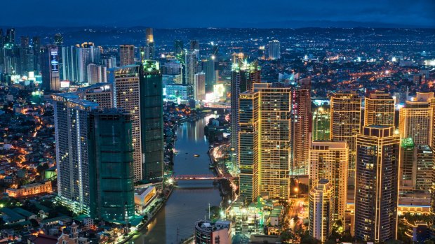 Makati skyline, metro Manila.