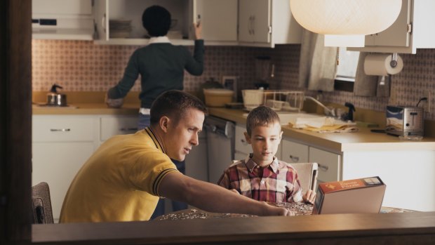The Armstrong family at home (Ryan Gosling as Neil Armstrong) in <i>First Man</i>. 