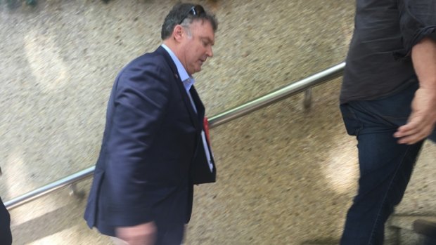 Senator Rodney Culleton heads in to Federal Court in Perth last month.