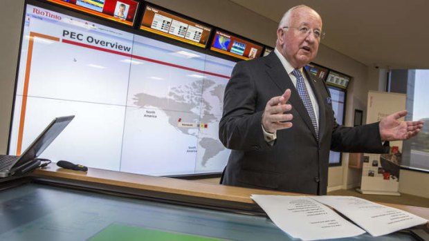 Rio chief executive Sam Walsh hails big data.