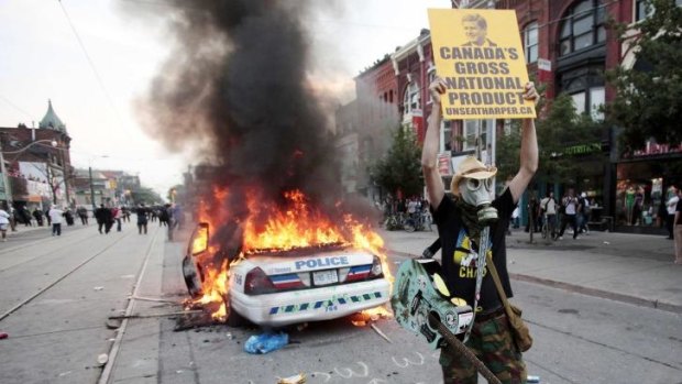 Protesters linked to the Black Bloc movement targeted the G20 summit in Toronto in 2010.