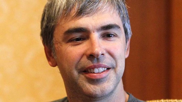 Larry Page ... the stock has plummeted, but he insists Google had a strong quarter.