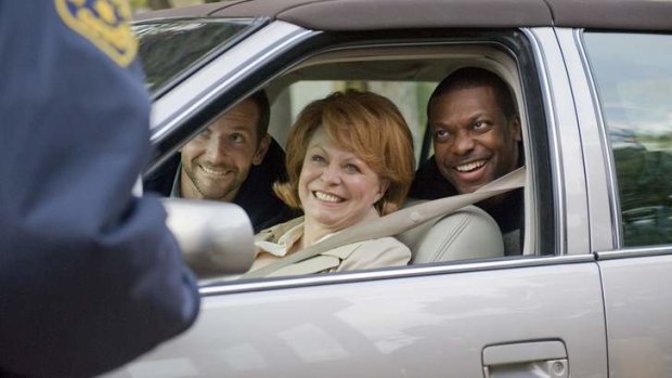 From left: Actors Bradley Cooper, Jacki Weaver and Chris Tucker star in the film <i>Silver Linings Playbook</i>.