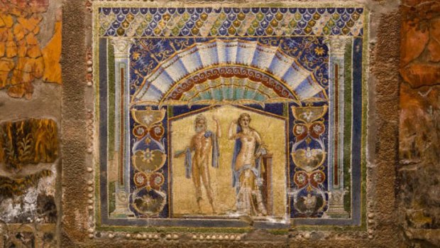 A mosaic at the House of Neptune and Amphitrite.