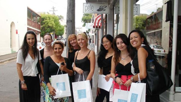 In the bag &#8230; options range from boutique trips, such as this one, to outlet-shopping ventures for up to 60 people.