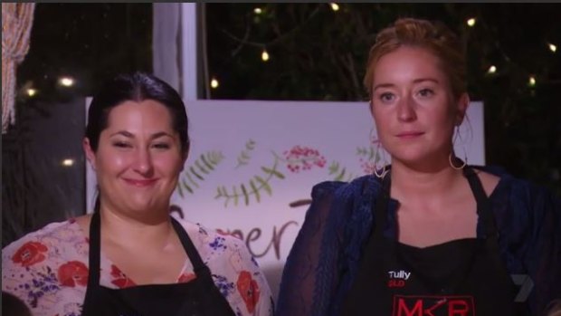 Not their night: Foodie failures Della and Tully (aka Asher Keddie) lost their mojo on MKR.