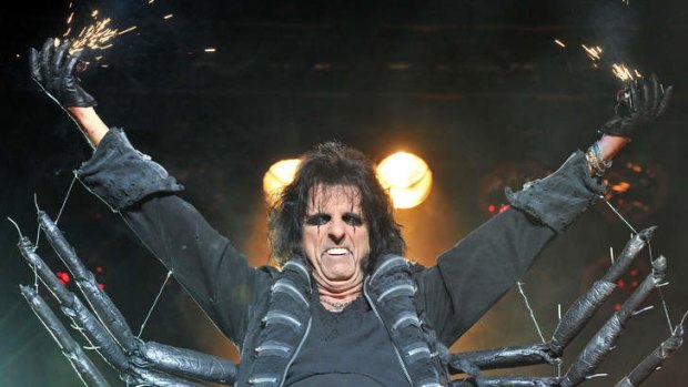 'Rock'n'roll is sexual, tribal': Alice Cooper performing on stage.