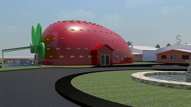 An artist's impression of the SSS Strawberries proposed building.