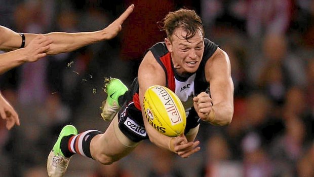 Brendon Goddard in action for St Kilda earlier this year.