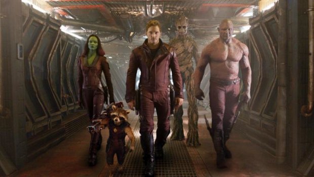 Misfits on a mission: Chris Pratt leads the Guardians of the Galaxy.