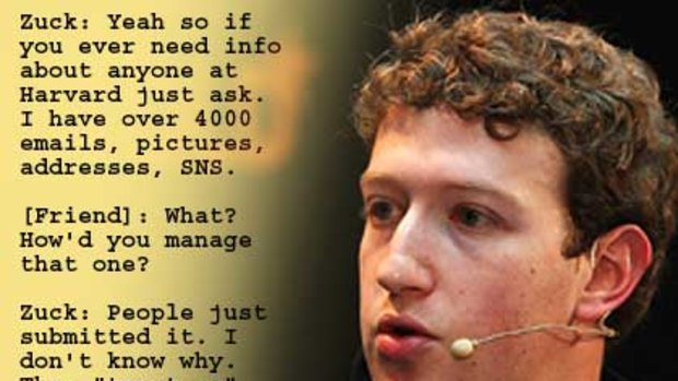 Mark Zuckerberg and the transcript.