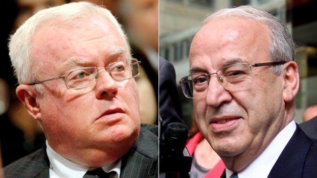 Right-wing kingmakers: Graham Richardson (left) and Eddie Obeid.