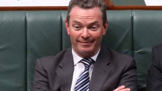 Retreating: Education Minister Christopher Pyne.
