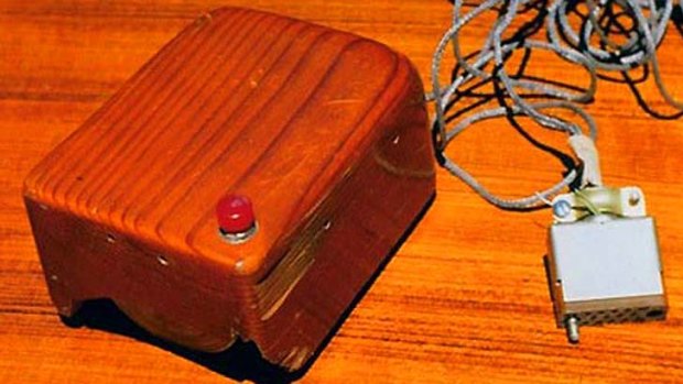 The first mouse, made out of wood, was built in 1963.