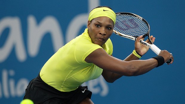 Serena Williams defeated Chanelle Scheepers at Pat Rafter Arena today.