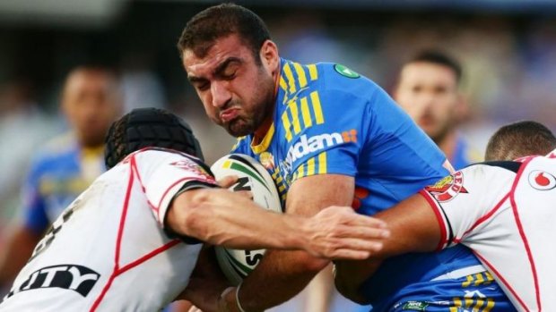 Tim Mannah: knocked down, but not out against the Warriors, according to the NRL.