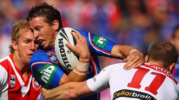 Nearly a day to remember ... Kurt Gidley led from the front in his comeback from injury.